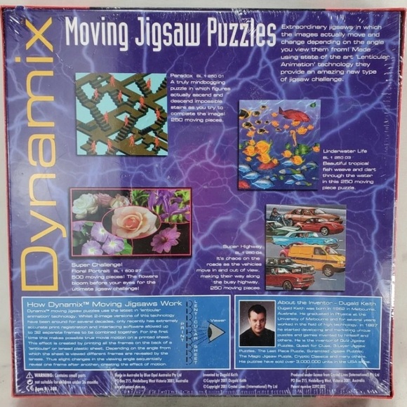 Dynamix Moving Jigsaw Puzzle 250 Pc 13”x12” Super Highway Cars Dugald Keith NIB - Picture 5 of 12